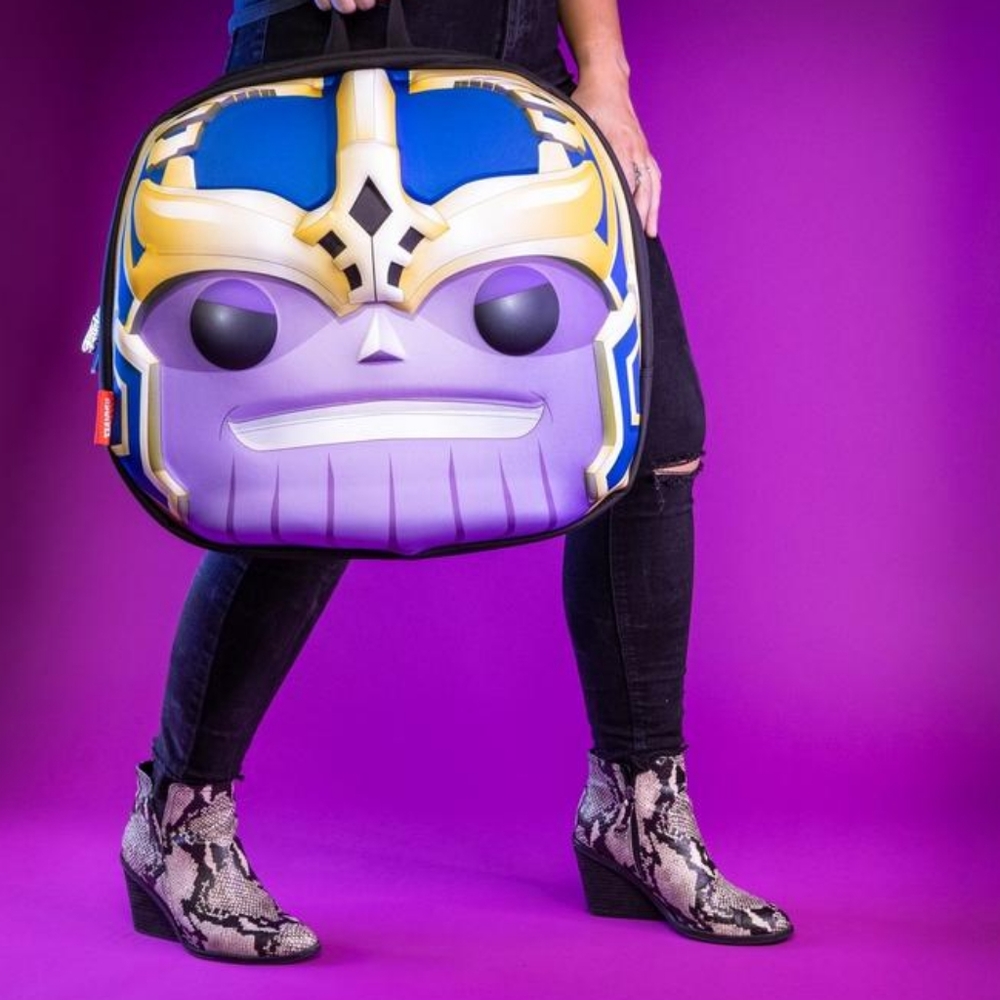 Funko Pop Marvel Thanos Backpack Collector Case and Carrier 3d Head